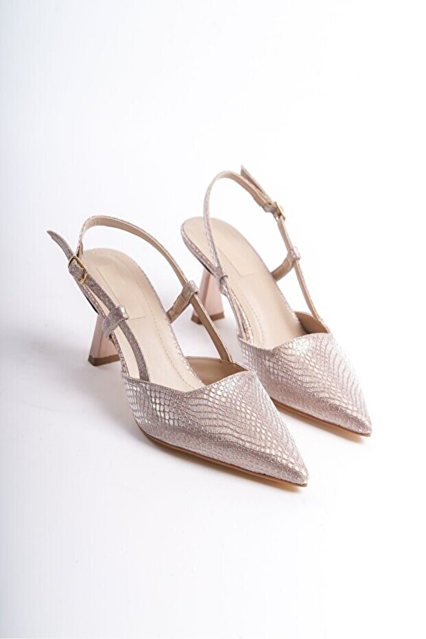 Women's Open-Back Heeled Shoes 3112 Rose
