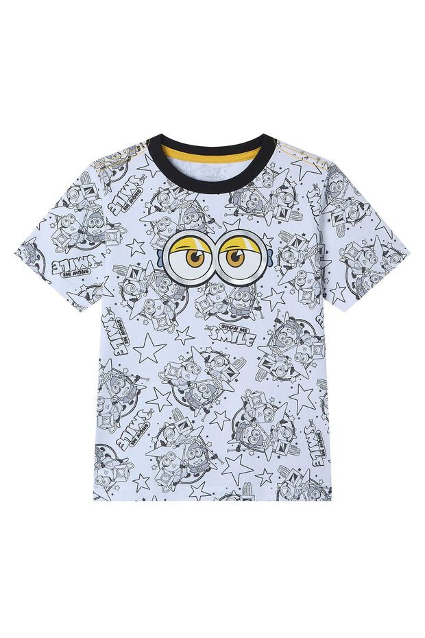 Kids' Minions Fun Grid Graphic Tee