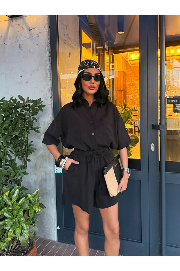Women's Modal Shirt and Shorts Set