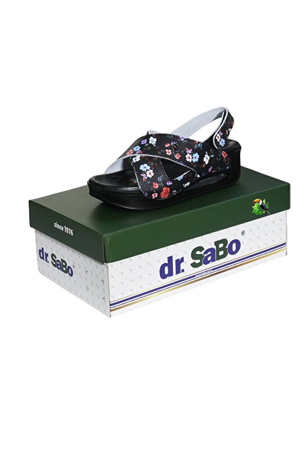 Premium Women's Orthopedic Summer Slippers with Floral Pattern and Back Strap, Anatomical Daily Comfortable Slippers
