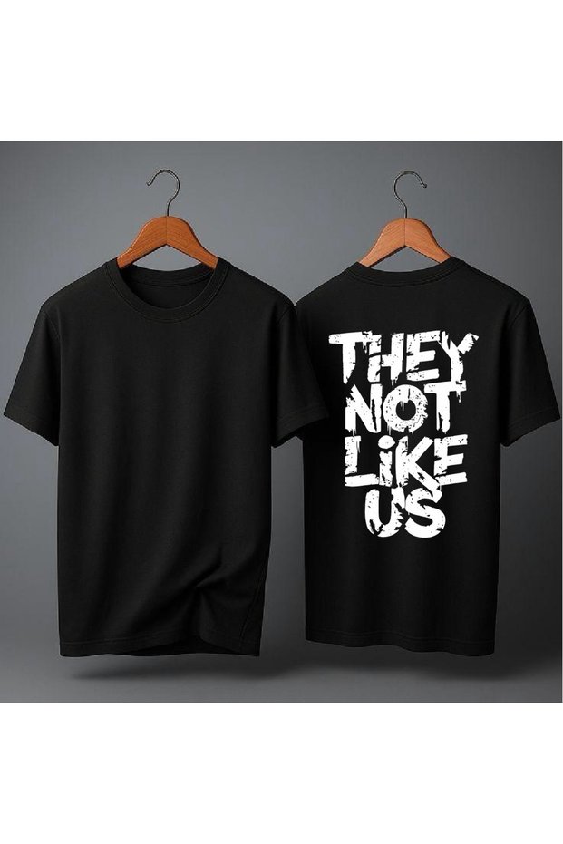 They Don'T Like Us Printed Oversized T-Shirt