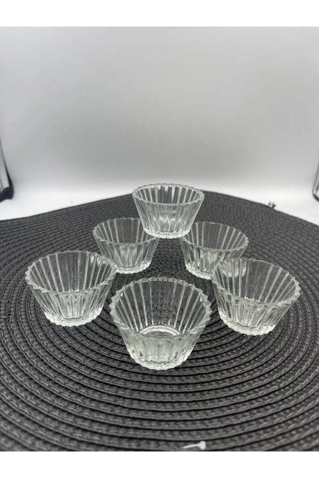 Glass Mini Sauce Bowl, Turkish Delight Bowl Set of 6 Royaleks-Rg-2023