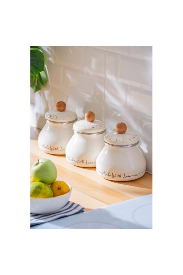Stylish 6-Piece 1L Glass Jar Set, Ideal for Frequent Use and Storage