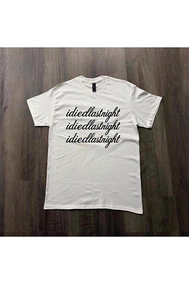 I D Last Night Printed Unisex Oversize T-Shirt