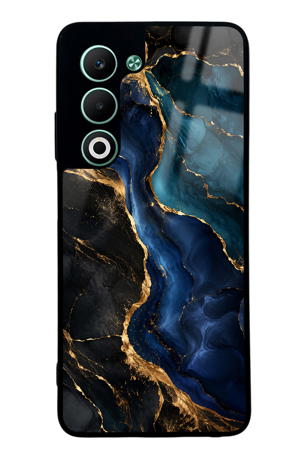 Oppo A5 5g Midnight Sapphire Marble Design Glossy Phone Case