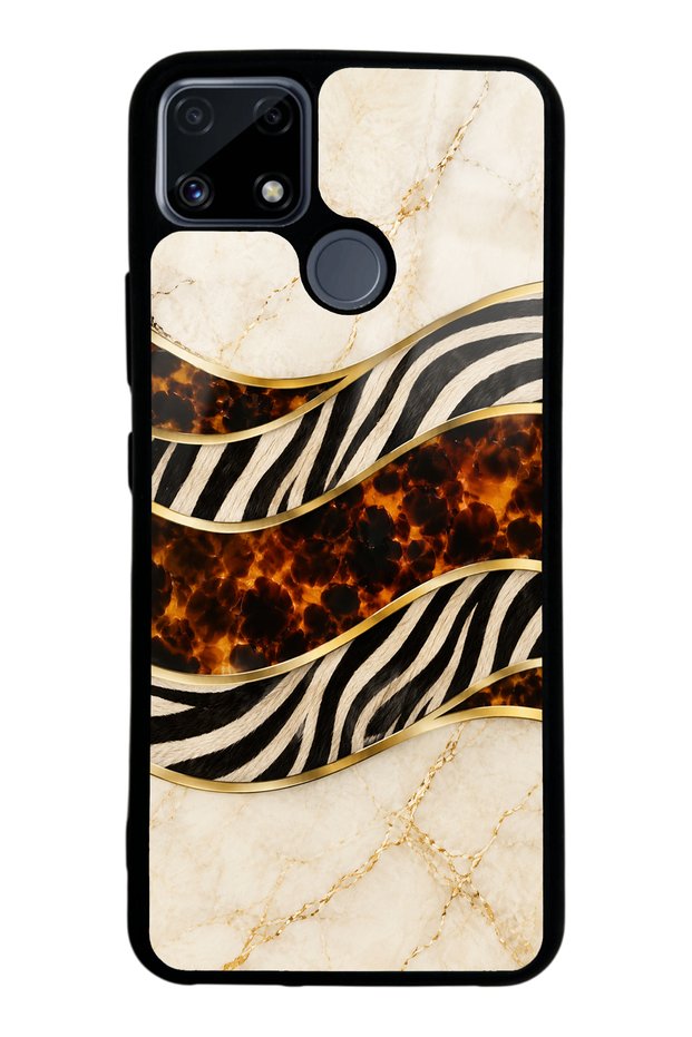 Realme C25 Ivory Safari Design Glossy Phone Case