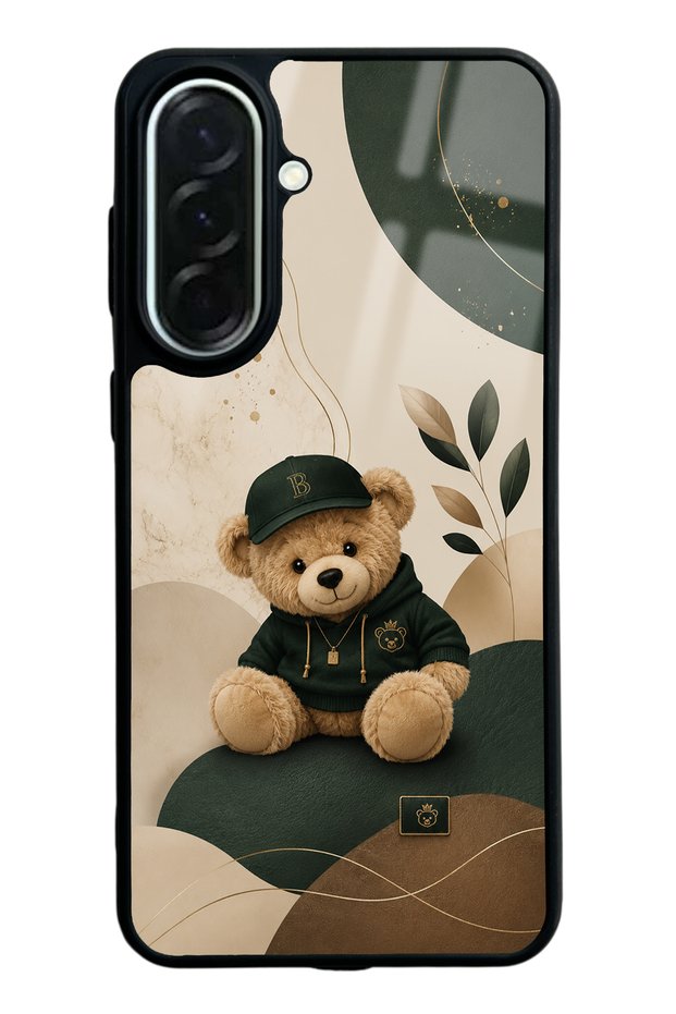 Samsung A37 Forest Teddy Design Glossy Phone Case