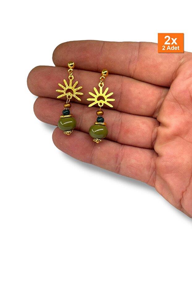 أقراط مصنوعة يدويًا بتصميم خاص كهدية