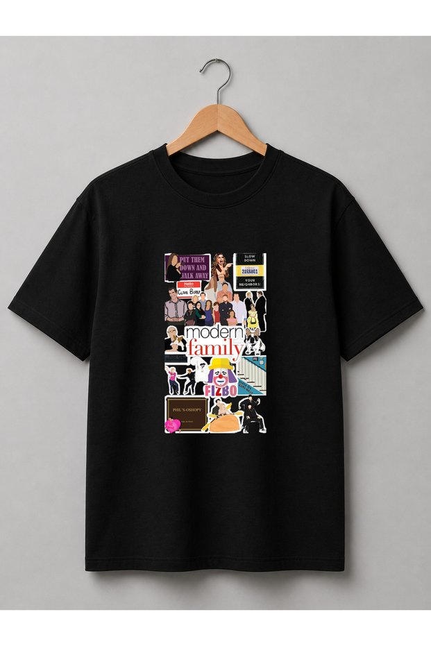 Modern Family Special Design Printed Unisex Premium Cotton T-Shirt