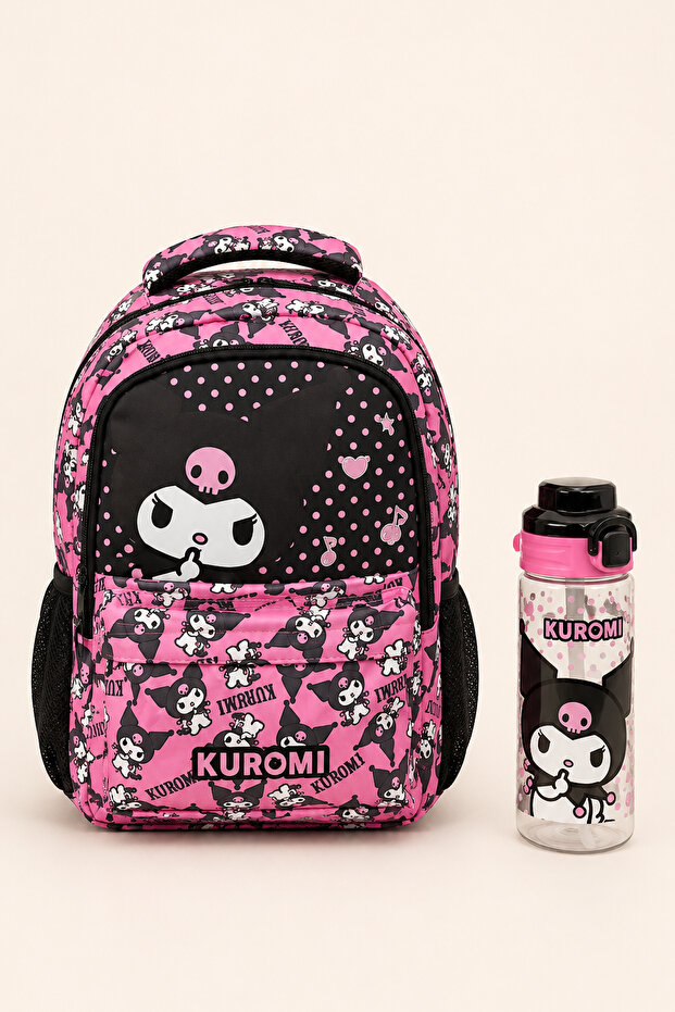 Licensed 2-Piece School Bag Set Backpack Water Bottle Girls Elementary School Middle School School Set 3161
