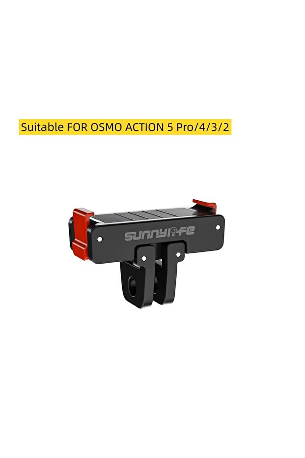 حامل مغناطيسي باللون الأسود لـ DJI Osmo Action 5 Pro 4 3 قابل للطي وقاعدة تثبيت سريعة التحرير C