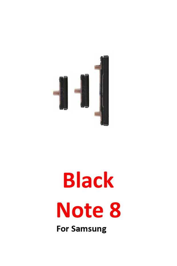 زر تشغيل وإيقاف الهاتف الأسود لـ Note 8 N950 N950F، زر جانبي خارجي جديد للتشغيل والإيقاف والرفع والخفض