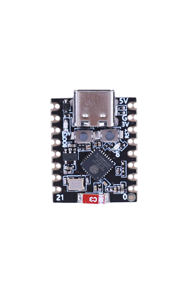 لوحة تطوير VODOOL غير ملحومة ESP32-C3، لوحة واي فاي وبلوتوث متوافقة فائقة الصغر، قطعة واحدة (10-1 قطعة)
