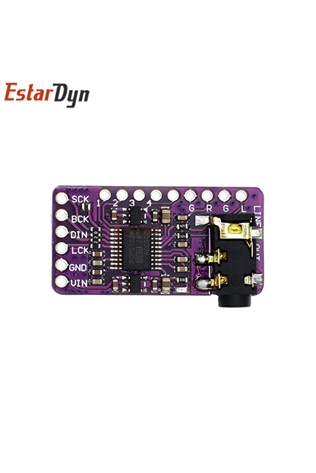 لوحة صوت Estardyn PCM5102A I2S DAC، وحدة فك تشفير ستيريو لـ Raspberry Pi بتنسيق pHAT - 6