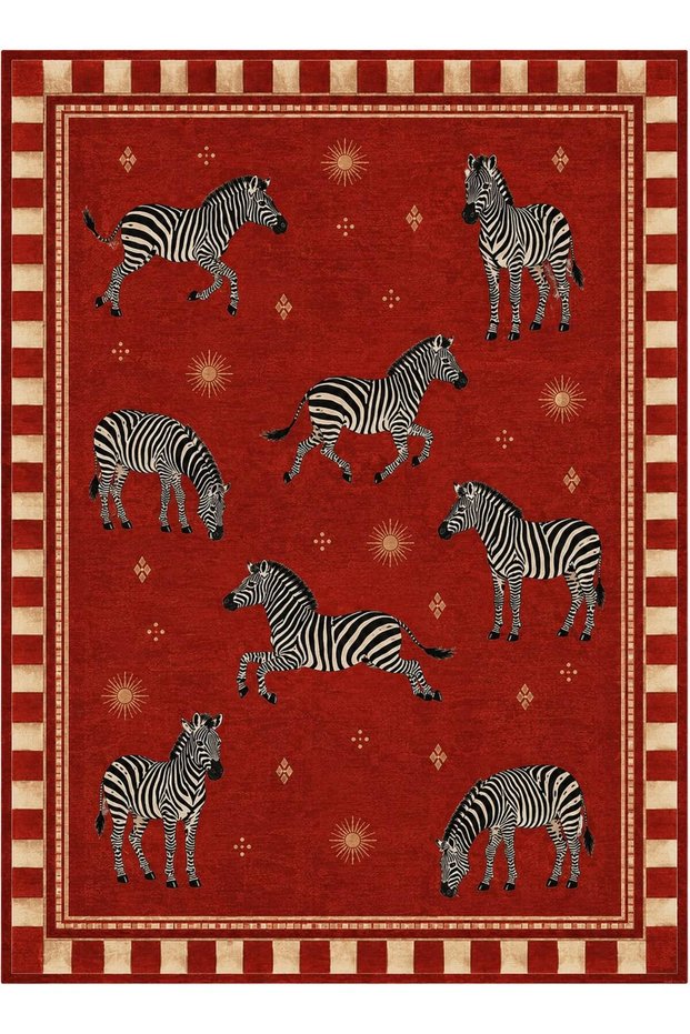 Eta Traditional Patterned Modern Woven Base Decorative Carpet Sdtamor2725