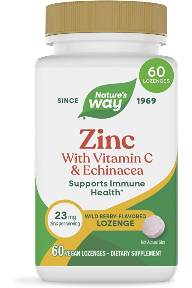 Zinc Lozenges Natural Berry - 60 Capsules