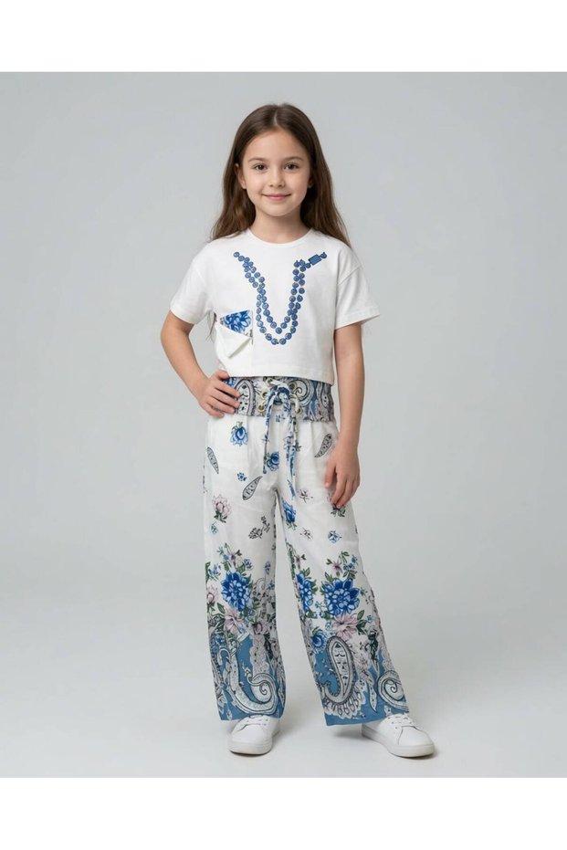 Necklace Printed Girls' Set