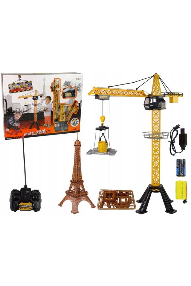 Macara de construcții 90 cm cu telecomandă, Turnul Eiffel