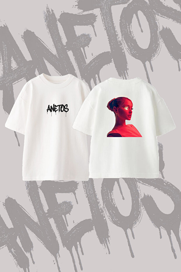 Ariana Grande_130 Design Back Printed Cotton White Oversize T-Shirt