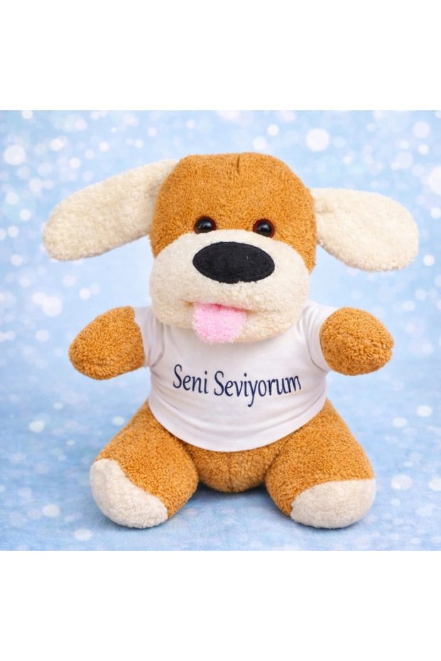 I Love You T-Shirt Cute Plush Dog