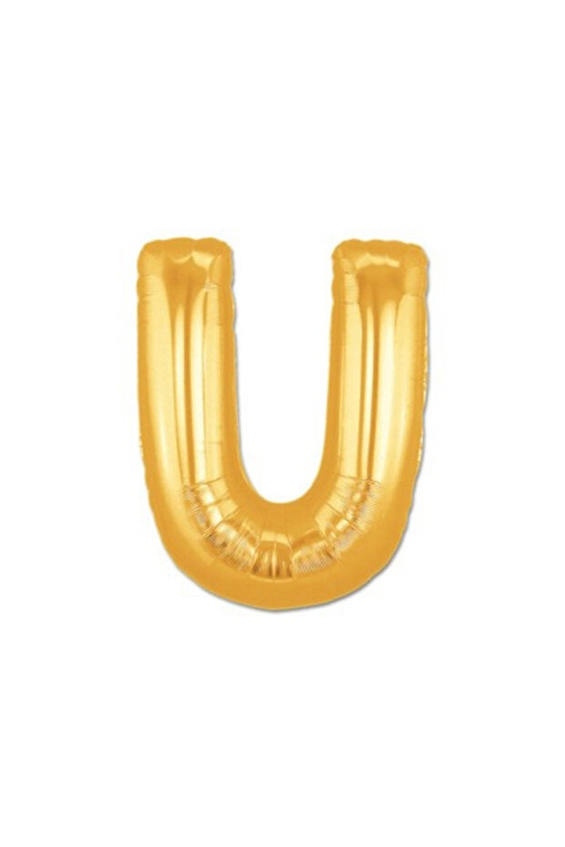 Gold Foil Letter U Balloon 1 Meter