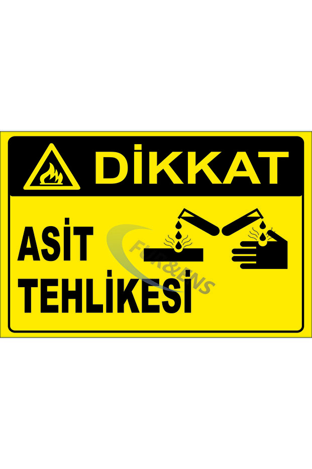 ASİT TEHLİKESİ LEVHA