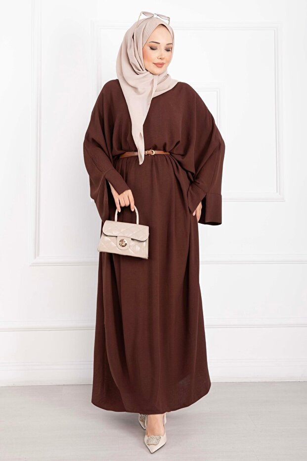 Ceyda Tesettür Abaya Brown