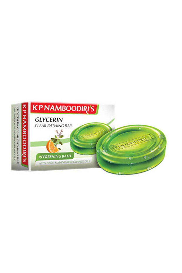 Kp Namboodiri's Glycerin Clear Refreshing Bathing Bar - 75 gm - Pack of 2