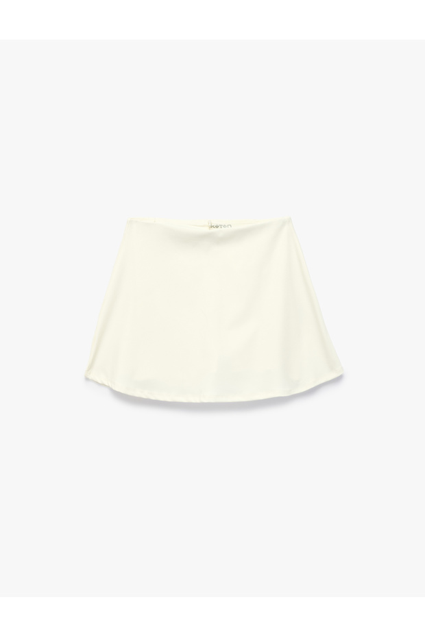 Comfortable Fit Interlock High Waist Mini Sports Shorts Skirt