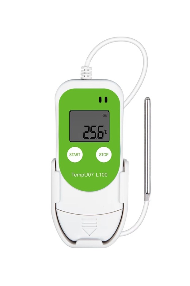 مسجل بيانات درجة الحرارة داتا لوجر data logger tempu07L100 مع حساس خارجي لدرجة 100- تحت الصفر استخدام متعدد - 2