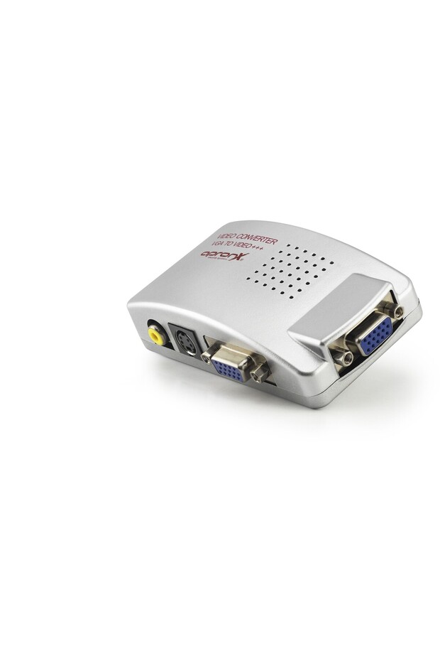 Gray Vga to Av Video Converter for Office Home Office Devices