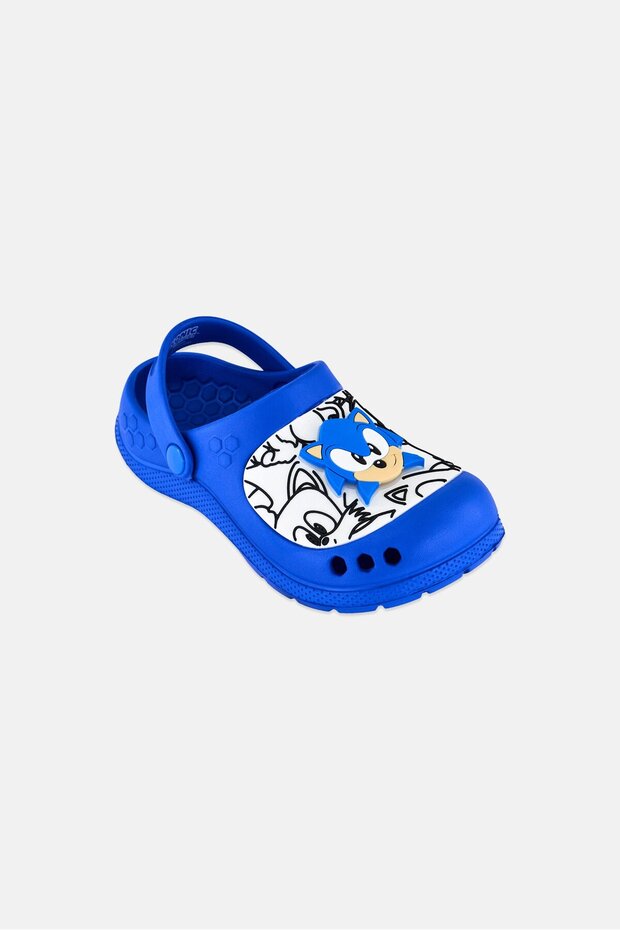 حذاء للأولاد من طراز The Hedgehog Sling Back LED Clogs، باللون الأزرق الملكي