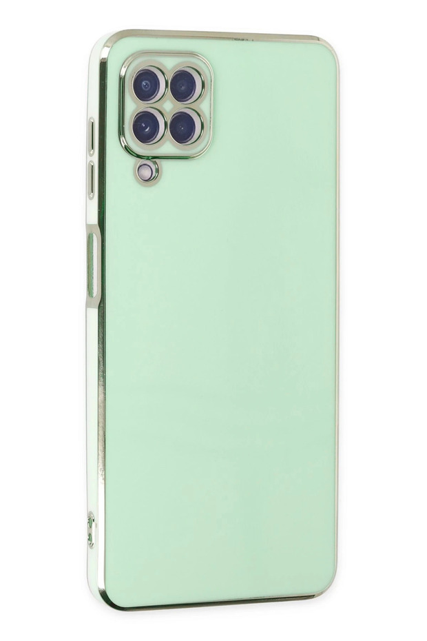 Ilkestor Galaxy A22 Case Volet Silicone - (184030) Green