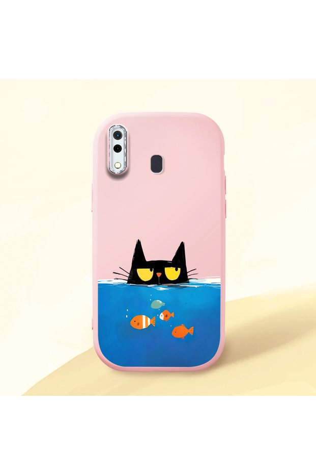 Pink Silicone Case with Shock-Absorbing Camera Protection Compatible with Samsung Galaxy A20