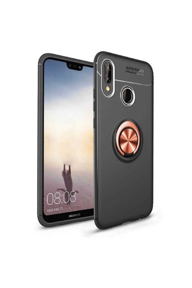 Compatible Case for Huawei P Smart 2019 Silicone Cover with Rotatable Ring Stand and Camera Protection