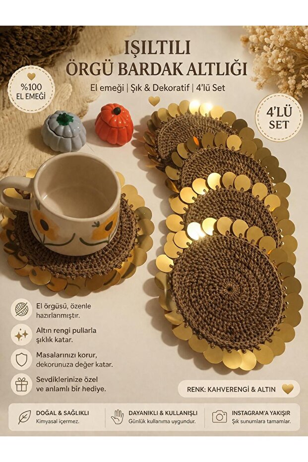 ÖRME BARDAK ALTLIĞI