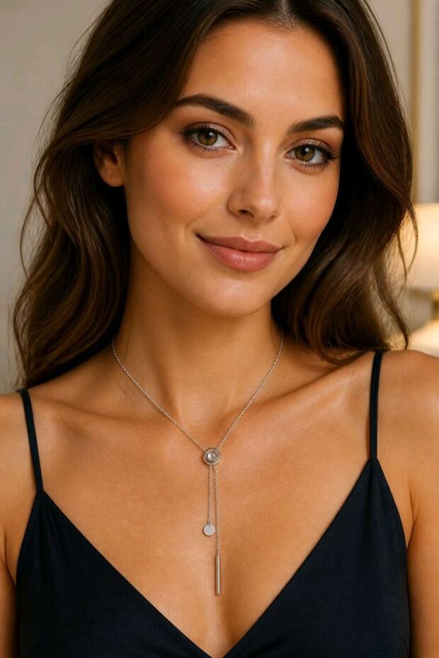 Figured Anti-Tarnish Steel Adjustable Chain Luxury Necklace
