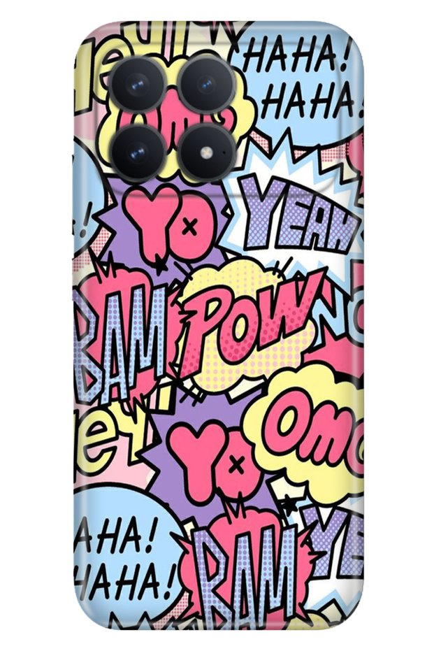 Poco F8 Pro 6.59" Case Colorful Silicone Printed Tpu Hahaha Big