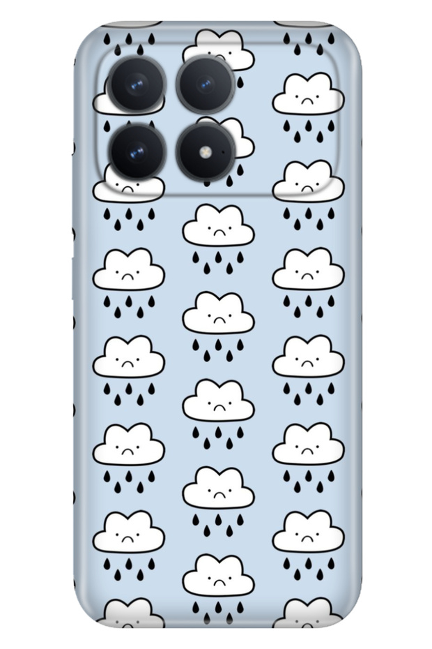 Poco F8 Pro 6.59" Case Decorative Silicone Printed Cover Crying Cloud