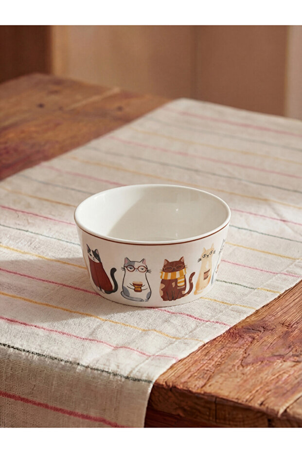 Timeless Clothing & Timeless Choices Cat Printed Porcelain Bowl