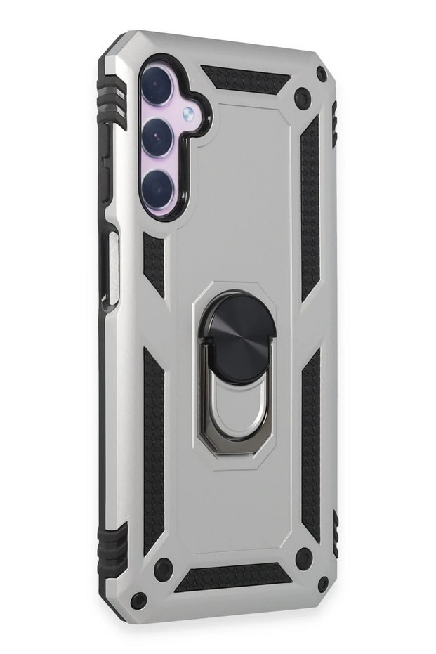Aconcept Galaxy A14 4g Case Sofia Ringed Silicone Cover (31519) - Silver