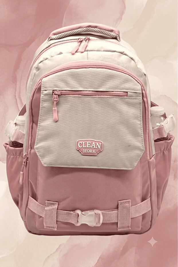Water Resistant Satin Fabric Unisex Multi-Compartment Middle School,High School School Backpack Travel Bag