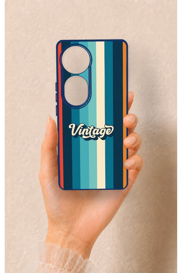 Vivo V40 Compatible Vintage Patterned Silicone Case