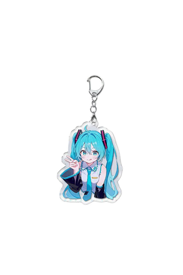 keychain-A Hatsune Miku MEIKO keychain cute cartoon fashionable personalized high appearance value p