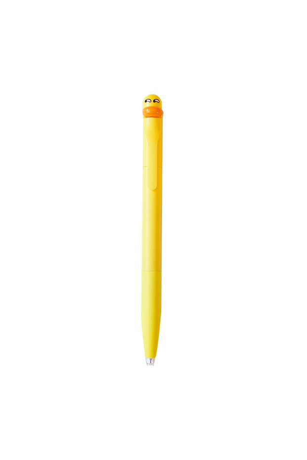Yellow Duck Pens - Stress Relief Pen Cute Retractable Gel Pen 0.5mm Black Ink Writing Pen Perfect Pa