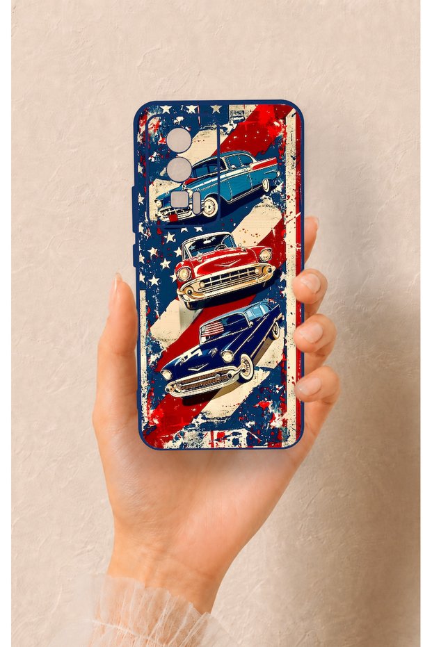 Poco F5 Pro Compatible American Chevrolet Patterned Silicone Case