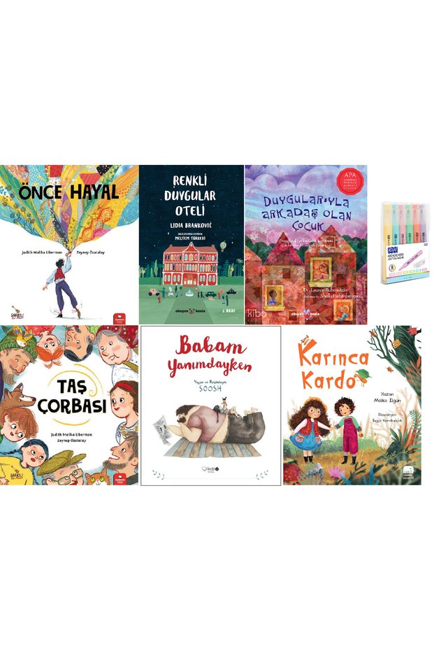 Önce Hayal + Renkli Duygular Oteli + Duygularıyla Arkadaş + Taş Çorbası + Babam Yanımdayken + Karınca Kardo Pencil Set Hd