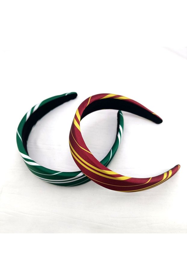 2 PCS MLJH 1/4 PCS Magic College Wizard Slytherin Costume Cosplay Style Vintage Hair Hoop Striped Gi