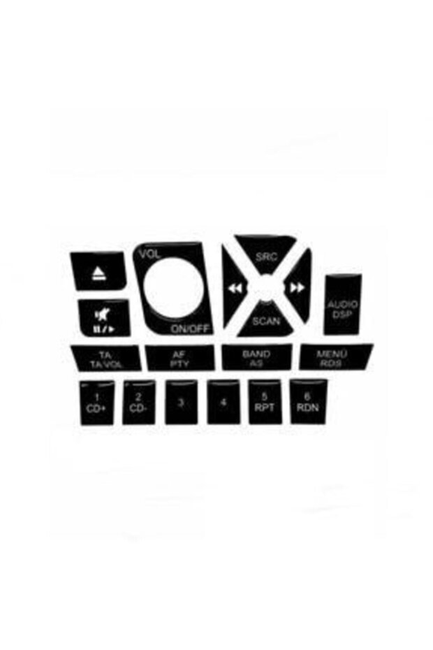 Fiat Palio/Albea Tape Key Set Piano Black