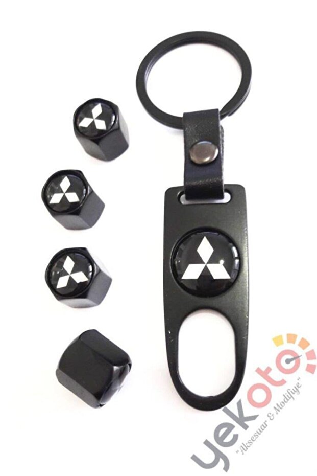 Mitsubishi Metal Keychain and Valve Cover Set 1St Quality